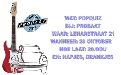 Popquiz bij Probaat